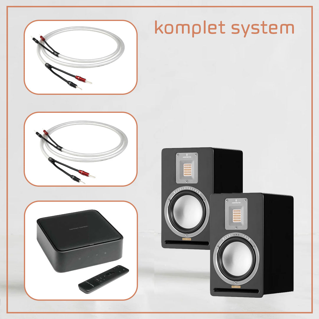 Harman Kardon Citation amp + Audiovector QR 1 SE + 2x3 meter Chord ClearwayX