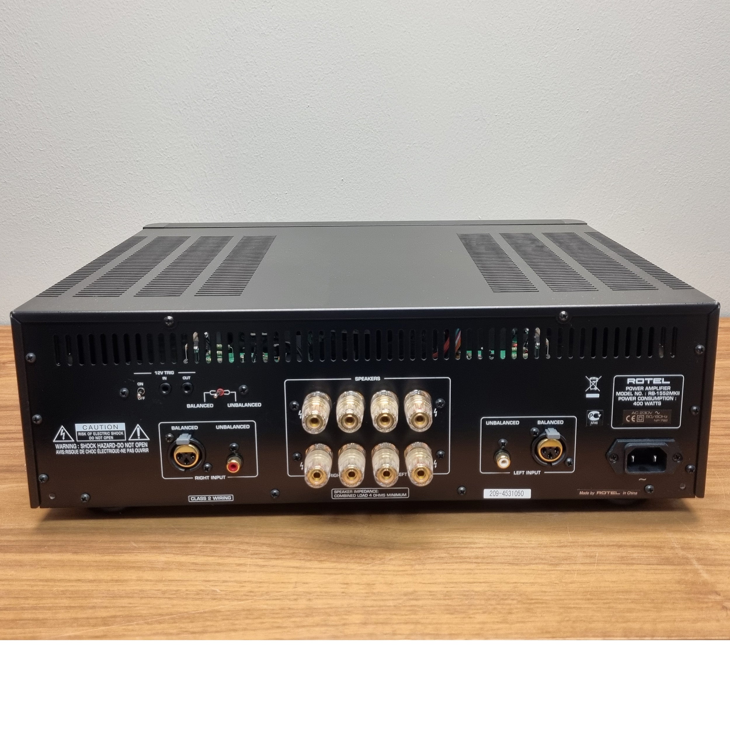 Rotel -RB-1552 MK 2 Effektforstærker (brugt)