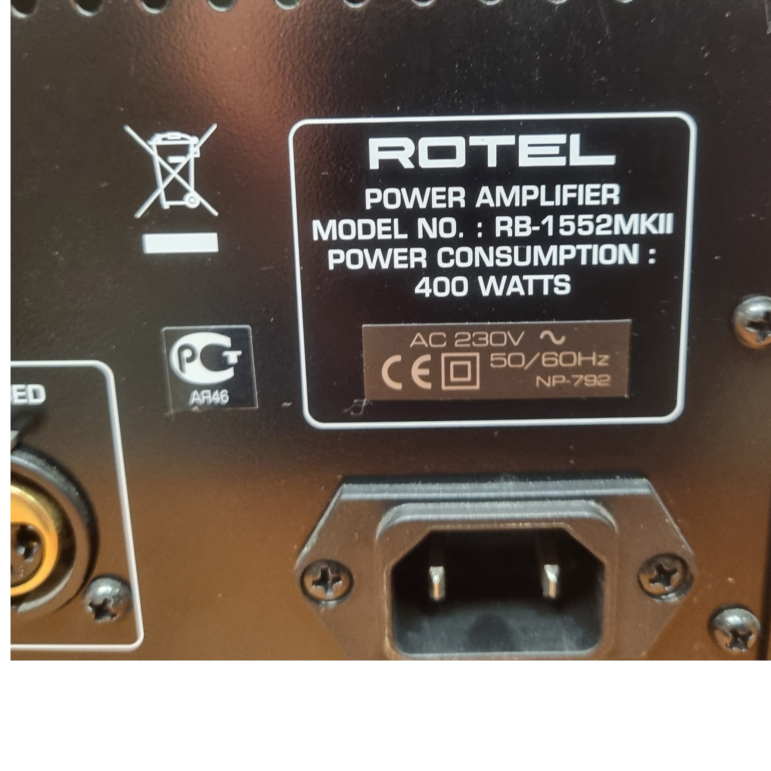 Rotel -RB-1552 MK 2 Effektforstærker (brugt)