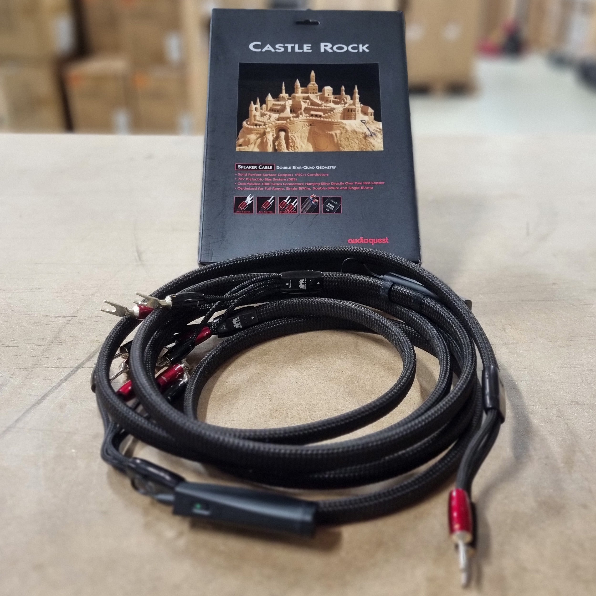 Audioquest Castle Rock - bi wire højttaler kabel (BRUGT)