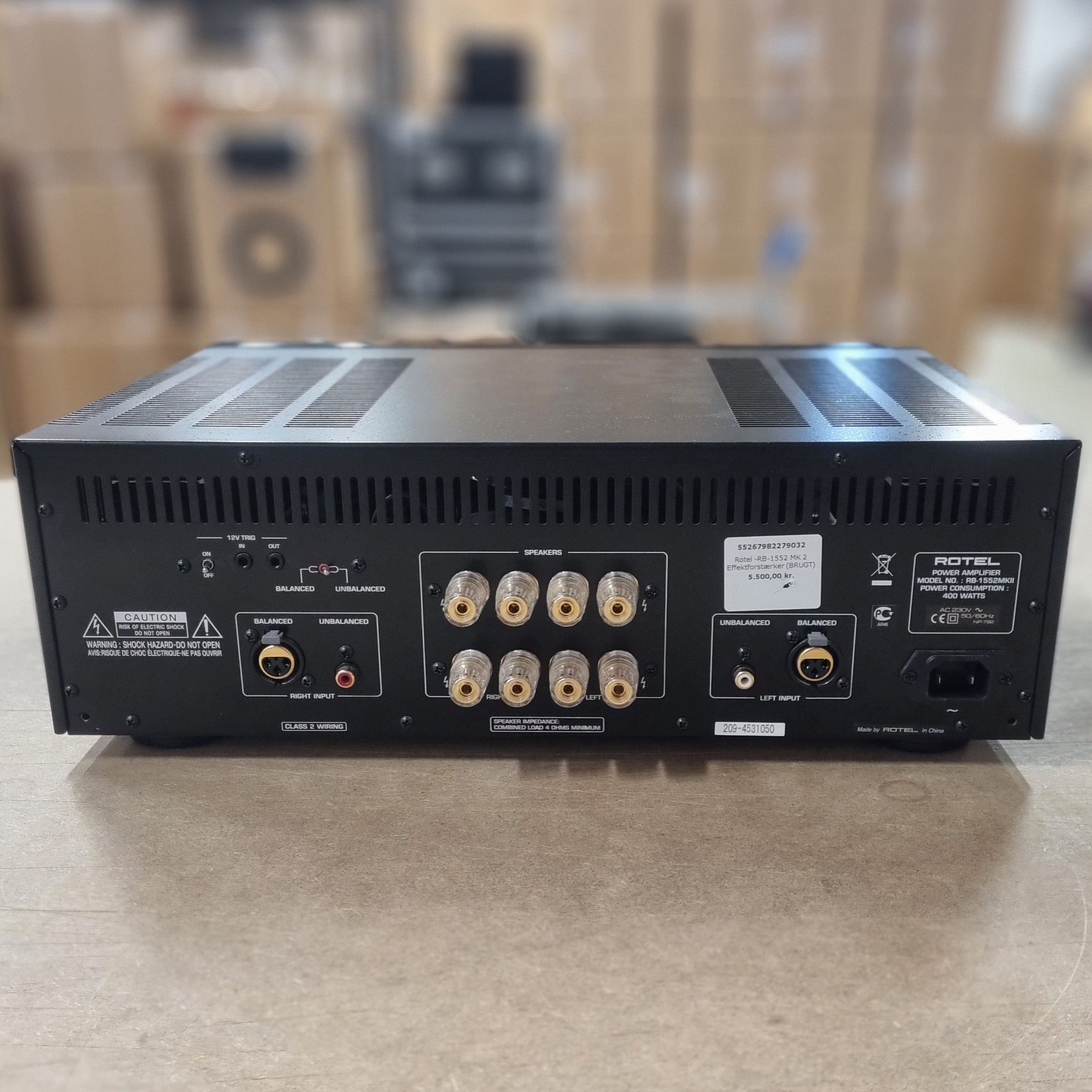 Rotel -RB-1552 MK 2 Effektforstærker (brugt)