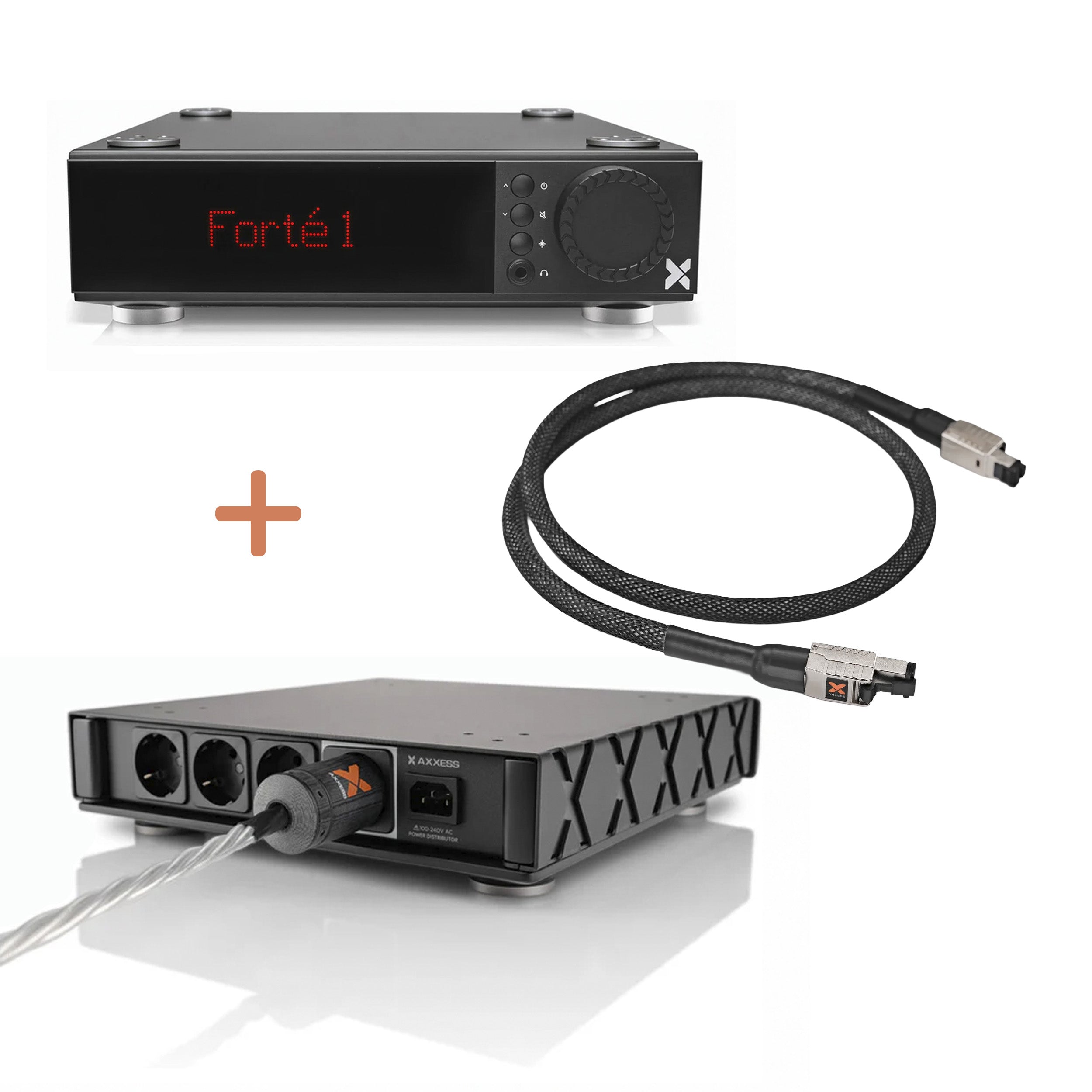 Axxess Forté 1 inkl. strømskinne og ethernetkabel